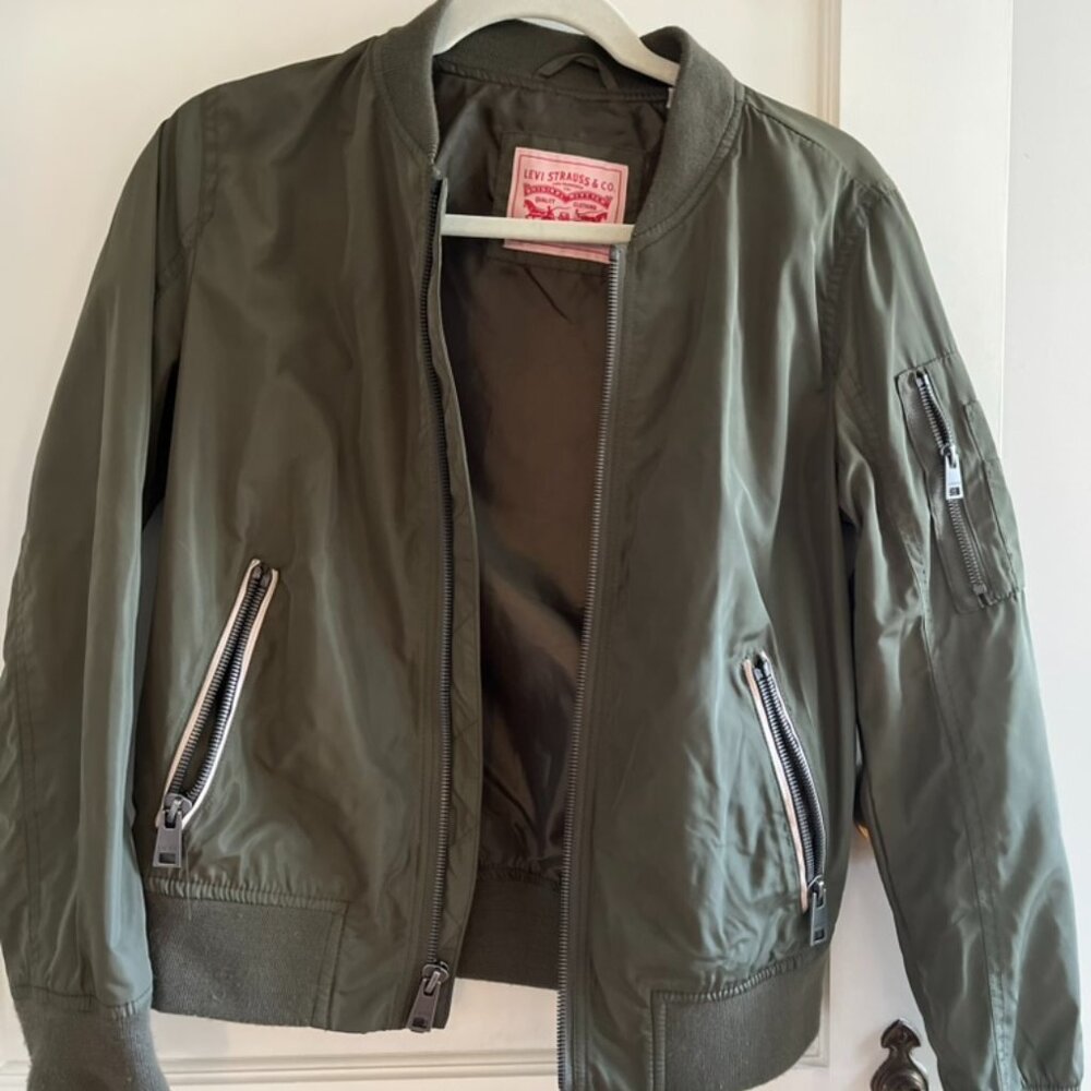 Stylish Green Bomber Jacket